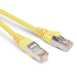 Патч-корд 4 пары, 2хRJ45, 3м, Кат.6, FTP, желтый, LSZH, Hyperline PC-LPM-STP-RJ45-RJ45-C6-3M-LSZH-YL