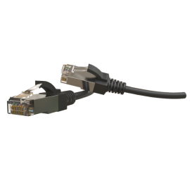 Патч-корд 4 пары, 2хRJ45, 2м, Кат.6, S/FTP, черный, LSZH, Hyperline PC-LPT-SFTP-RJ45-RJ45-C6-2M-LSZH-BK