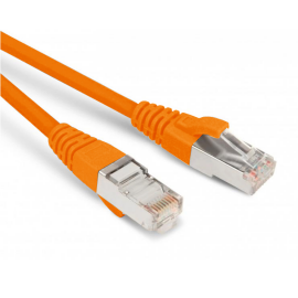 Патч-корд 4 пары, 2хRJ45, 2м, Кат.6, SF/UTP, оранжевый, LSZH, Hyperline PC-LPM-SFTP-RJ45-RJ45-C6-2M-LSZH-OR