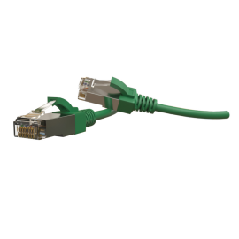 Патч-корд 4 пары, 2хRJ45, 3м, Кат.6, S/FTP, зеленый, LSZH, Hyperline PC-LPT-SFTP-RJ45-RJ45-C6-3M-LSZH-GN