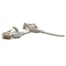 Патч-корд 4 пары, 2хRJ45, 5м, Кат.6, UTP, белый, LSZH, Hyperline PC-LPT-UTP-RJ45-RJ45-C6-5M-LSZH-WH