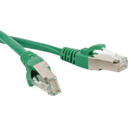Патч-корд 4 пары, 2хRJ45, 8м, Кат.5e, SF/UTP, зеленый, LSZH, Hyperline PC-LPM-SFTP-RJ45-RJ45-C5e-8M-LSZH-GN