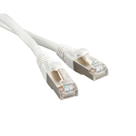 Патч-корд 4 пары, 2хRJ45, 2м, Кат.6, FTP, белый, LSZH, Hyperline PC-LPM-STP-RJ45-RJ45-C6-2M-LSZH-WH