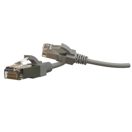 Патч-корд 4 пары, 2хRJ45, 3м, Кат.6, S/FTP, серый, LSZH, Hyperline PC-LPT-SFTP-RJ45-RJ45-C6-3M-LSZH-GY