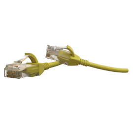 Патч-корд 4 пары, 2хRJ45, 5м, Кат.6, UTP, желтый, LSZH, Hyperline PC-LPT-UTP-RJ45-RJ45-C6-5M-LSZH-YL