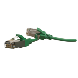 Патч-корд 4 пары, 2хRJ45, 2м, Кат.6, S/FTP, зеленый, LSZH, Hyperline PC-LPT-SFTP-RJ45-RJ45-C6-2M-LSZH-GN