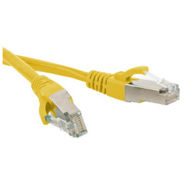 Патч-корд 4 пары, 2хRJ45, 7м, Кат.5e, SF/UTP, желтый, LSZH, Hyperline PC-LPM-SFTP-RJ45-RJ45-C5e-7M-LSZH-YL