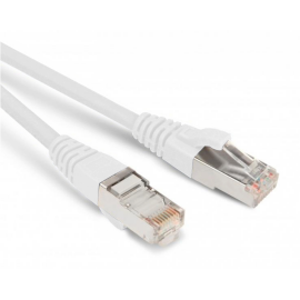 Патч-корд 4 пары, 2хRJ45, 8м, Кат.5e, SF/UTP, белый, LSZH, Hyperline PC-LPM-SFTP-RJ45-RJ45-C5e-8M-LSZH-WH