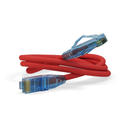 Патч-корд 4 пары, 2хRJ45, 10м, Кат.6, UTP, красный, LSZH, Hyperline PC-LPM-UTP-RJ45-RJ45-C6-10M-LSZH-RD