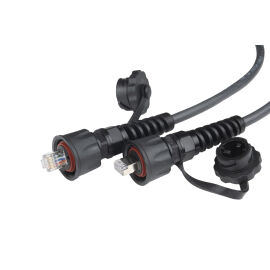 Патч-корд 4 пары, 2хRJ45, 5м, Кат.5е, FTP, черный, PVC, Hyperline PC-IE-LPM-STP-RJ45-RJ45-C5e-10M-BK