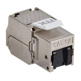 Модуль Keystone Jack кат.6a, STP без инстр., с пылезащ. крышкой,  ITK CS1-1C6AS-T2-D