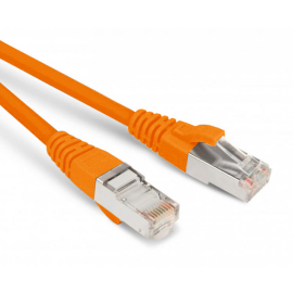 Патч-корд 4 пары, 2хRJ45, 5м, Кат.5e, SF/UTP, оранжевый, LSZH, Hyperline PC-LPM-SFTP-RJ45-RJ45-C5e-5M-LSZH-OR
