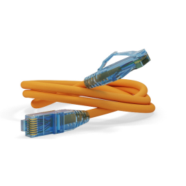 Патч-корд 4 пары, 2хRJ45, 10м, Кат.6, UTP, оранжевый, LSZH, Hyperline PC-LPM-UTP-RJ45-RJ45-C6-10M-LSZH-OR