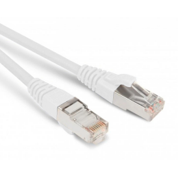 Патч-корд 4 пары, 2хRJ45, Кат.5e, SF/UTP, белый, LSZH, Hyperline PC-LPM-SFTP-RJ45-RJ45-C5e-5M-LSZH-WH