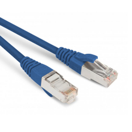 Патч-корд 4 пары, 2хRJ45, 5м, Кат.5e, SF/UTP, синий, LSZH, Hyperline PC-LPM-SFTP-RJ45-RJ45-C5e-5M-LSZH-BL