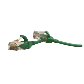 Патч-корд 4 пары, 2хRJ45, 2м, Кат.6, UTP, зеленый, LSZH, Hyperline PC-LPT-UTP-RJ45-RJ45-C6-2M-LSZH-GN
