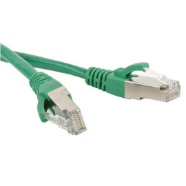Патч-корд 4 пары, 2хRJ45, 5м, Кат.5e, SF/UTP, зеленый, LSZH, Hyperline PC-LPM-SFTP-RJ45-RJ45-C5e-5M-LSZH-GN