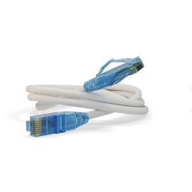 Патч-корд 4 пары, 2хRJ45, 2м, Кат.6, UTP, белый, LSZH, Hyperline PC-LPM-UTP-RJ45-RJ45-C6-2M-LSZH-WH