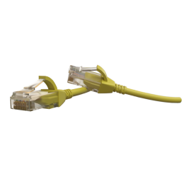 Патч-корд 4 пары, 2хRJ45, 1,5м, Кат.6, UTP, желтый, LSZH, Hyperline PC-LPT-UTP-RJ45-RJ45-C6-1.5M-LSZH-YL
