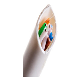 Кабель U/UTP 4 пары, Кат.5e, внутр., 0,48мм, PVC, серый, 305м, SIBLAN (RQ) T-443