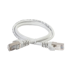 Патч-корд 4 пары, 2хRJ45, 10м, Кат.6, FTP, серый, PVC, ITK PC01-C6F-10M