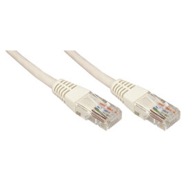 Патч-корд 4 пары, 2хRJ45, 2м, Кат.5e, UTP, серый, CCA, PVC, REXANT 18-1005