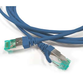 Патч-корд 4 пары, 2хRJ45, 2м, Кат.6a, S/FTP, синий, LSZH, Hyperline PC-LPT-SFTP-RJ45-RJ45-C6a-2M-LSZH-BL