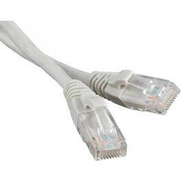 Патч-корд 4 пары, 2хRJ45, 5м, Кат.5e, UTP, серый, LSZH, Hyperline PC-LPM-UTP-RJ45-REV-RJ45-C5e-5M-LSZH-GY