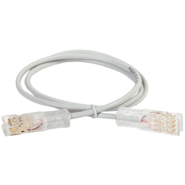 Патч-корд 2 пары, 110-110, 1м, Кат.5e, UTP, серый, PVC, ITK PC01-110-2P1M