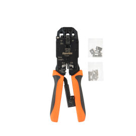 Кримпер для RJ-50, RJ-45, RJ-11/12, с храповым механизмом, Hyperline HT-200AR