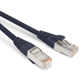 Патч-корд 4 пары, 2хRJ45, 15м, Кат.5e, FTP, черный, LSZH, Hyperline PC-LPM-STP-RJ45-RJ45-C5e-15M-LSZH-BK