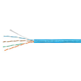 Кабель UTP 4 пары, Кат.5е, внутр., 0,50мм, LSZH, синий, 100м, Cabeus UTP-4P-Cat.5e-SOLID-LSZH-BL-100