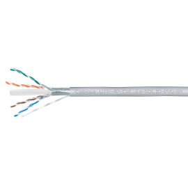 Кабель UTP 4 пары, Кат.6a, внутр., 0,57мм, PVC, серый, 305м, Cabeus UTP-4P-Cat.6a-SOLID-PVC-GY
