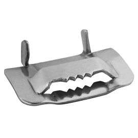 Замок-фиксатор для ленты монтажной с зубьями НЕРЖАВЕЙКА, уп.100шт