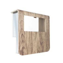 Суппорт с рамкой 2 поста 45х45, на профиль кабель-каналов 45х45 и 45х22,5, ламинация дуб, SPL 080018LO