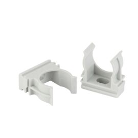 Клипса для трубы d16мм, уп.100шт, серый, SPL KPS 16