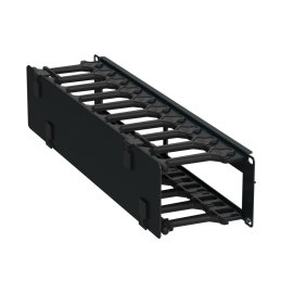 Кабель-органайзер горизонтальный 19", 2U, черный, ITK ZP-CC05-02U-H-R