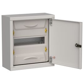 TITAN 5 Корпус металлический ЩРн-12 (1х12) 335х310х140мм IP31 серый (одна дверь) IEK