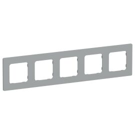 FLITE Рамка 5-местная РУ-5-К-ФлС серый IEK