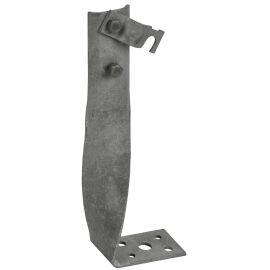 Держатель проводника круглого 6-10мм винтовой угловой скрученный h=140мм оцинкованная сталь TD IEK