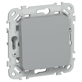 FLITE Выключатель 1-клавишный 2-полюсный 10А ВС6/21-1-2-ФлС серый IEK