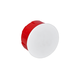 Коробка распаячная для твердых стен d80x40мм (с крышкой), КМ41007, IEK UKT11-080-040-000