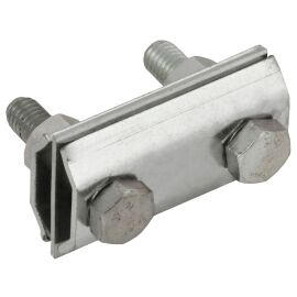 Зажим соединительный двойной сквозной пруток-пруток 8мм нержавеющая сталь IEK