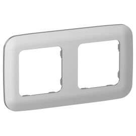 FLITE Рамка 2-местная РУ-2-А-ФлА алюминий IEK