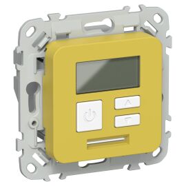FLITE Термостат электронный с дисплеем 16А Т-ФлЖК желтый карри IEK