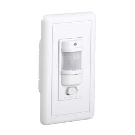 Датчик движения ДД 028, 1200Вт, 140град., 9м, IP20, белый, IEK LDD12-028-1200-001