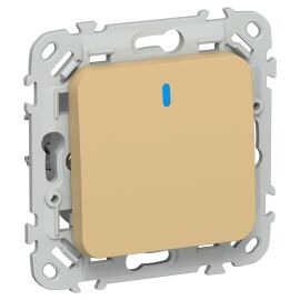 FLITE Выключатель 1-клавишный с индикацией 10А ВС11-1-1-ФлШм шамуа IEK