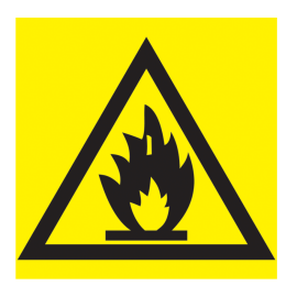 Этикетка самоклеящаяся: 150х150мм, "Пожароопасно", IEK YPC20-POGOP-2-010