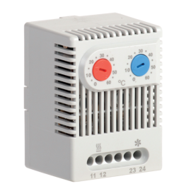 Термостат двухканальный от 0 до +60°C NO+NC, IEK YCE-DTNO-NC-60