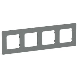 FLITE Рамка 4-местная РУ-4-К-ФлМА мокрый асфальт IEK